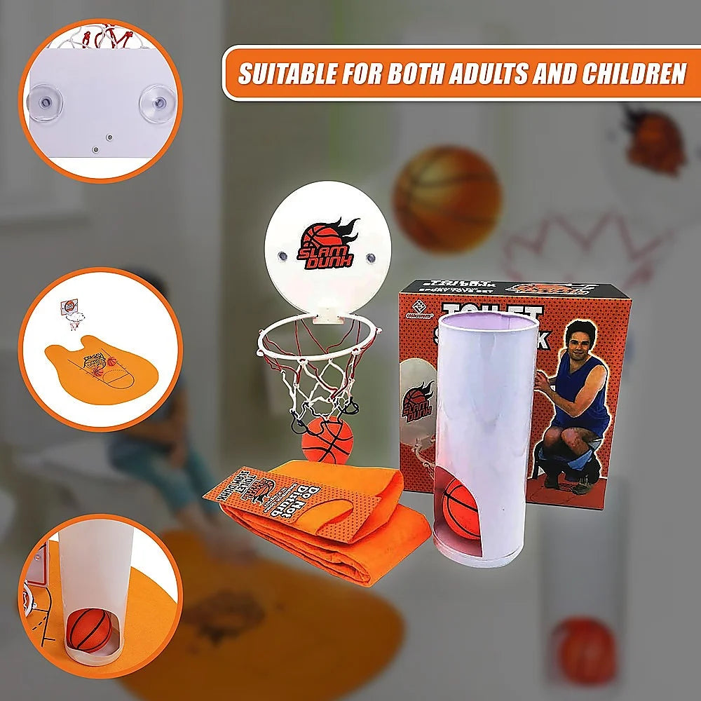 Basketball Game Toilet Bathroom Loo Entertainment Gift