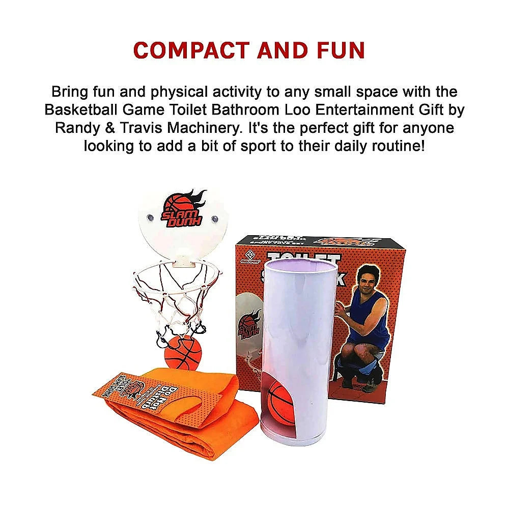 Basketball Game Toilet Bathroom Loo Entertainment Gift