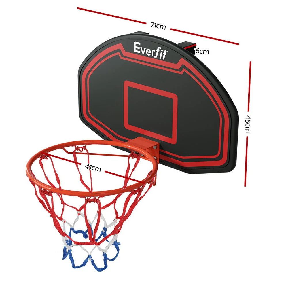 Basketball Hoop 38’’ Backboard Door Wall Mounted Ring Net