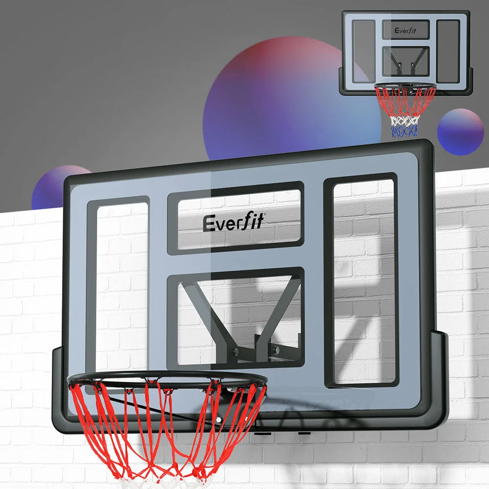 Basketball Hoop 45’’ Backboard Wall Mounted Ring Net Sports