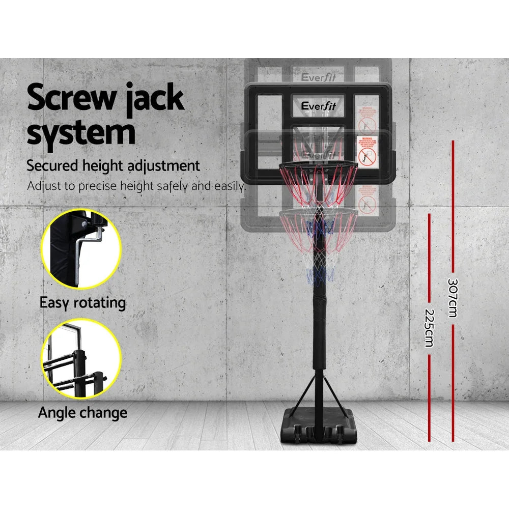 Basketball Hoop Stand System 3.05M Portable Ring Net Height