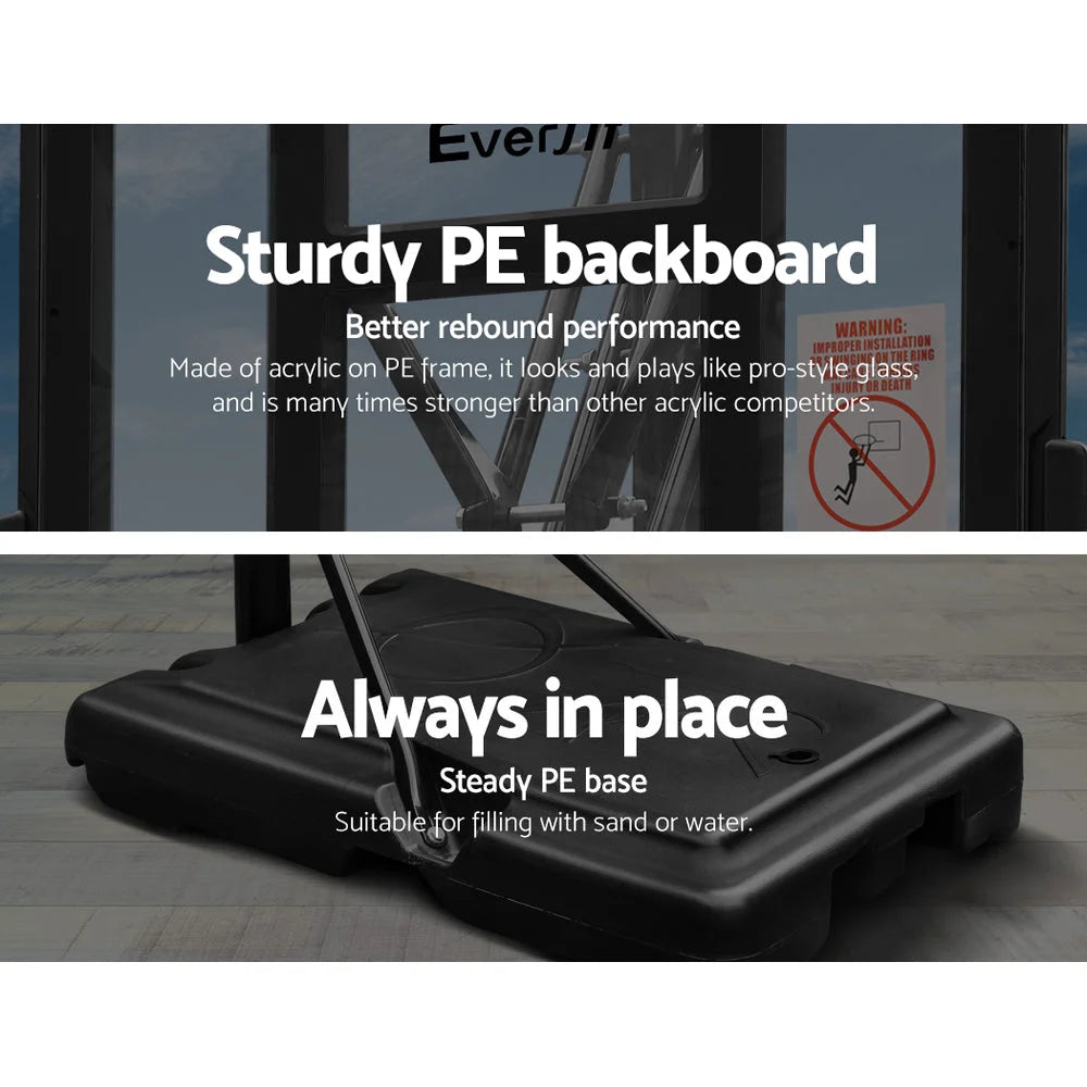 Basketball Hoop Stand System 3.05M Portable Ring Net Height