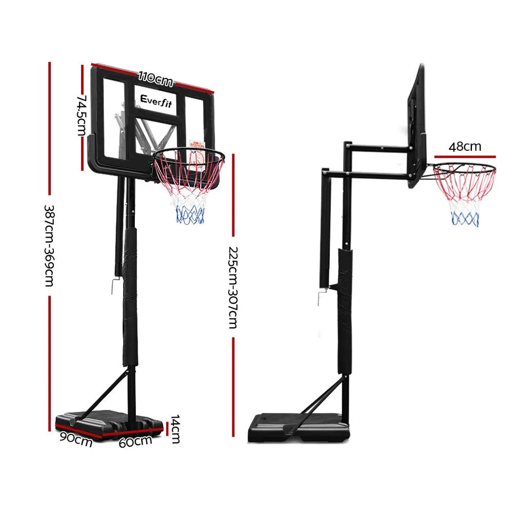 Basketball Hoop Stand System 3.05M Portable Ring Net Height