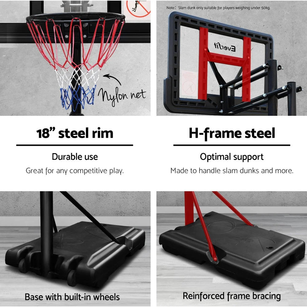 Basketball Hoop Stand System 3.05M Portable Ring Net Height