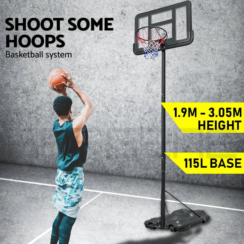 Basketball Hoop Stand System Portable Adjustable Height