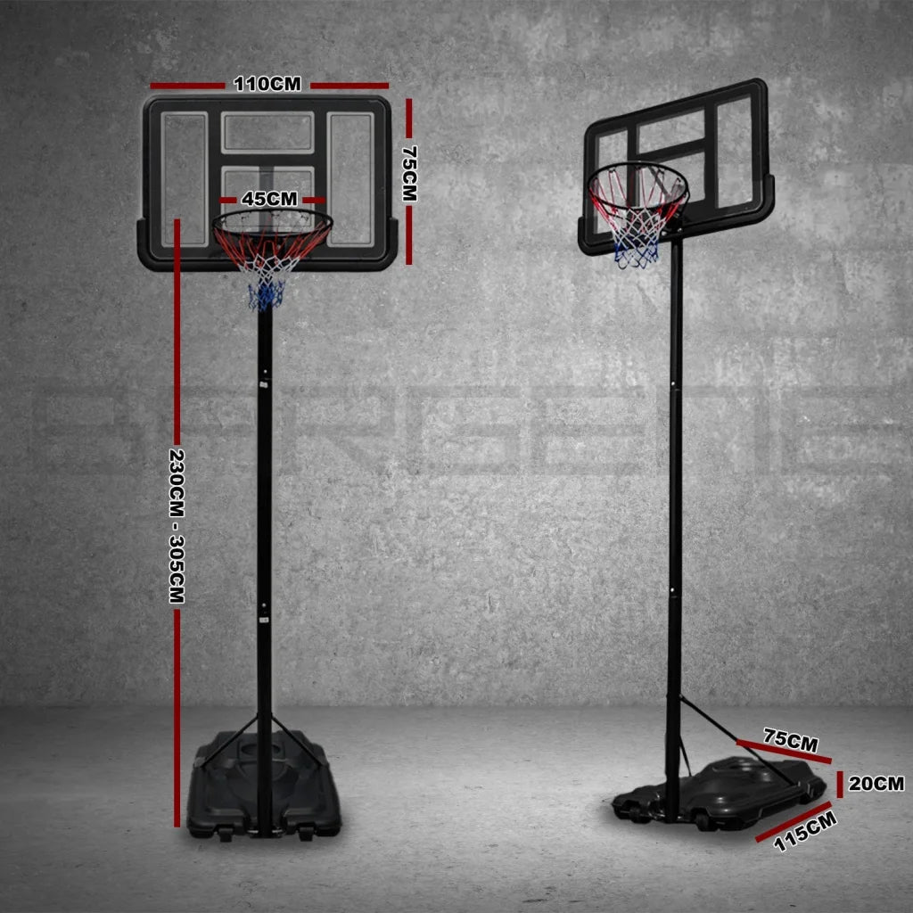 Basketball Hoop Stand System Portable Adjustable Height