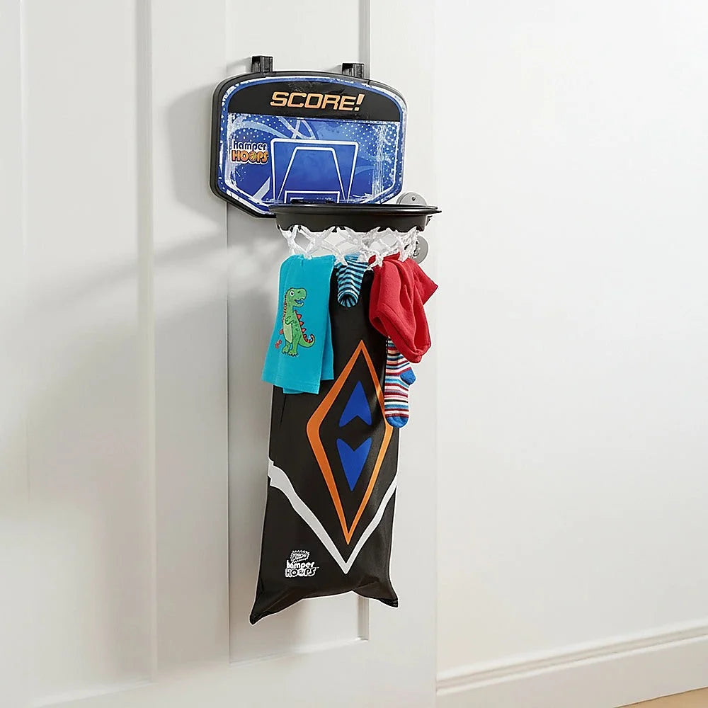 Basketball Laundry Hoop Hamper Hanging Clothes Basket