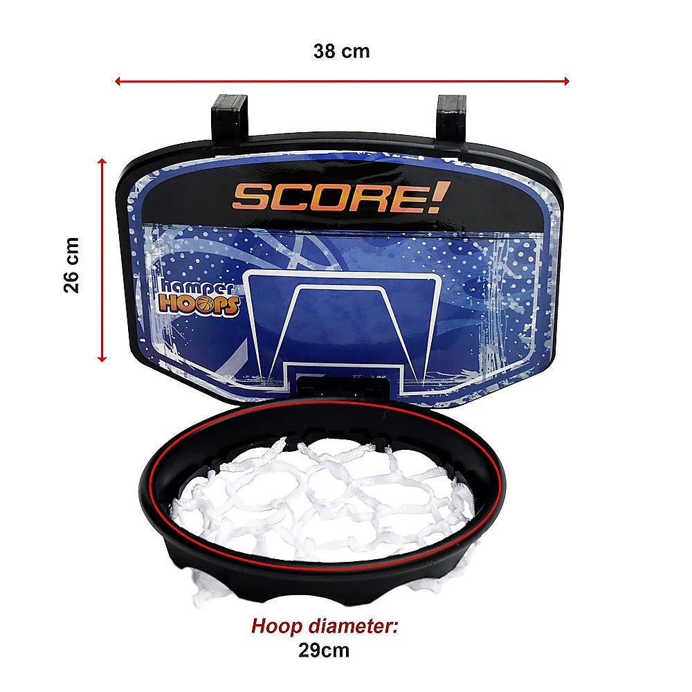 Basketball Laundry Hoop Hamper Hanging Clothes Basket