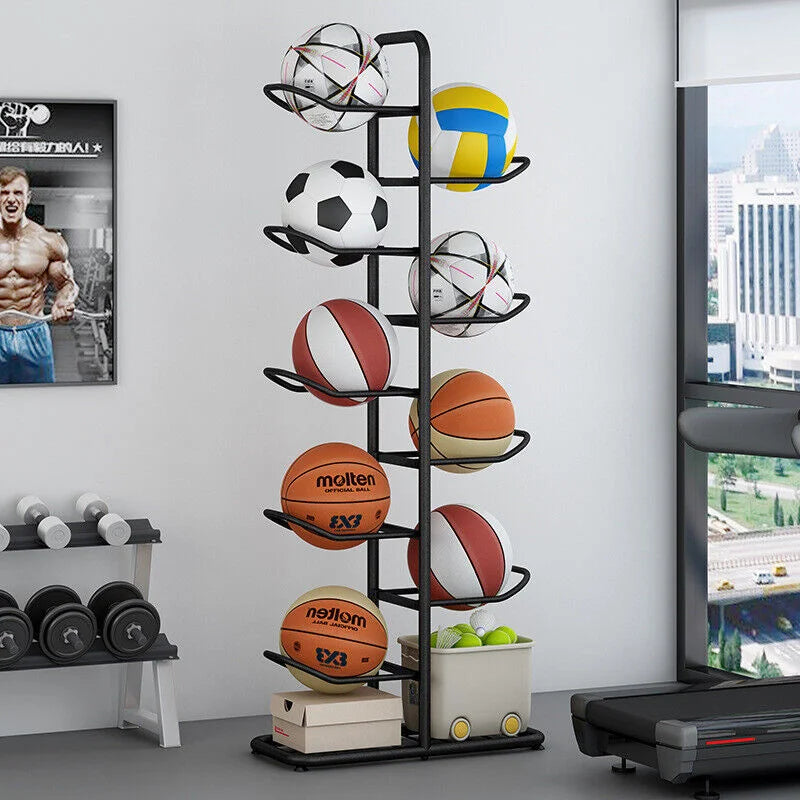 Basketball Soccer Storage Rack Sport Ball Organizer Ball
