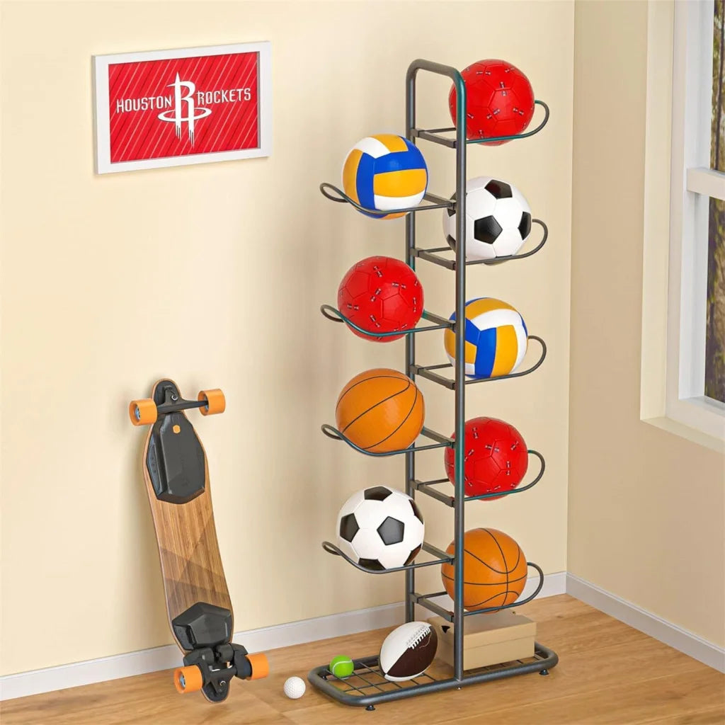 Basketball Soccer Storage Rack Sport Ball Organizer Ball