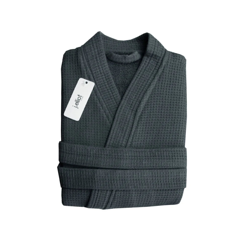Bath Robe J Elliot Home Camila Cotton Waffle - Coal - Home