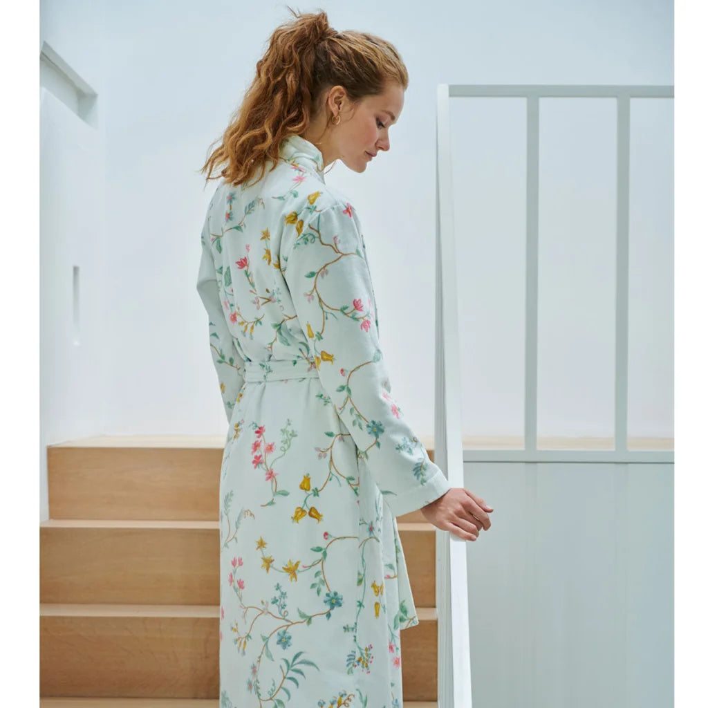 Bath Robe PIP Studio Les Fleurs Cotton White M - Home &