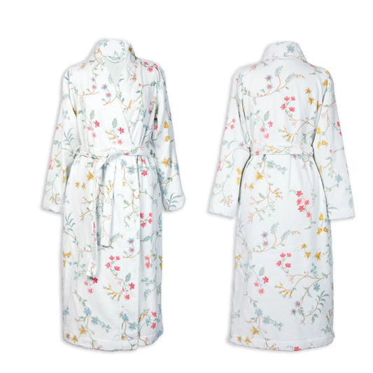 Bath Robe PIP Studio Les Fleurs Cotton White M - Home &