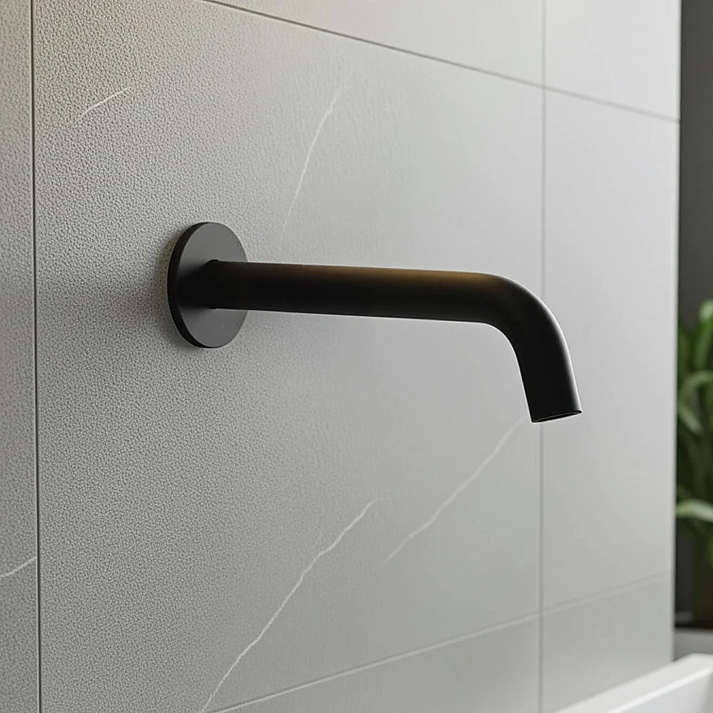Bath Spout 220mm - Matte Black Finish - Furniture