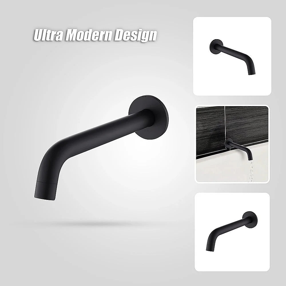 Bath Spout 220mm - Matte Black Finish - Furniture