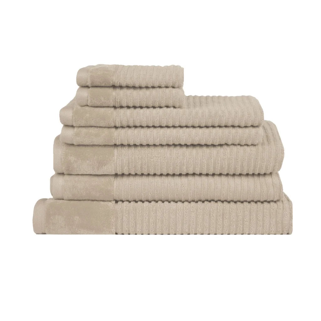 Bath Towel Set Royal Excellency 7 Piece Cotton - Plaster