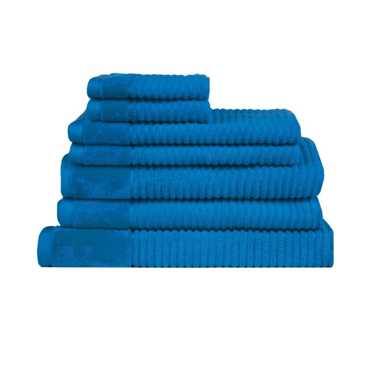 Bath Towel Set Royal Excellency 7 Piece Cotton - Teal