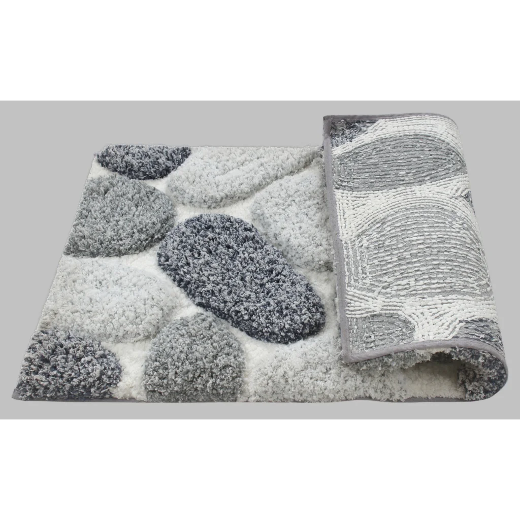 Bathmat Pebble 3D Design Tufted Soft Pile - 50x80 - Home &