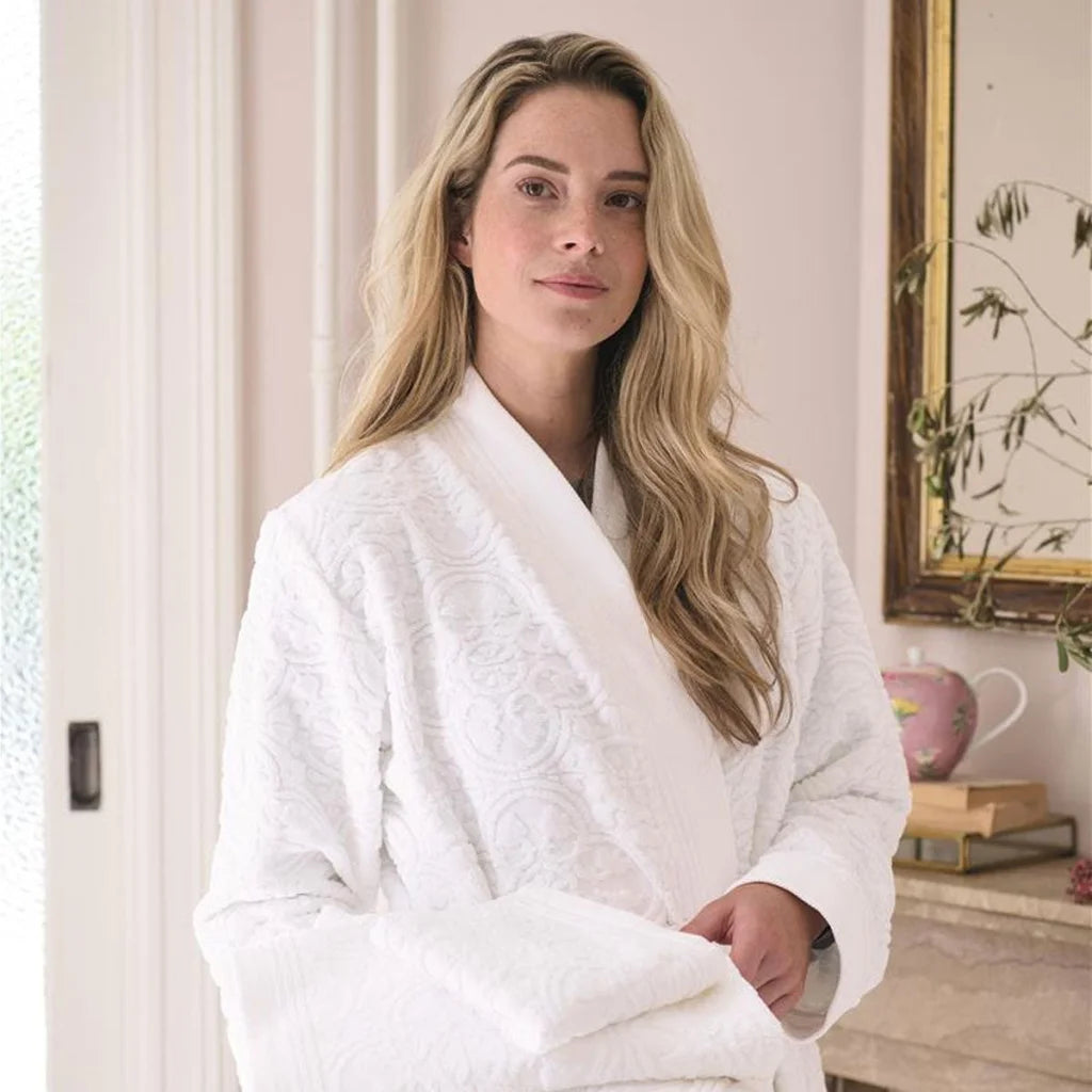Bathrobe XX-Large PIP Studio Mosaic de Pip White Cotton