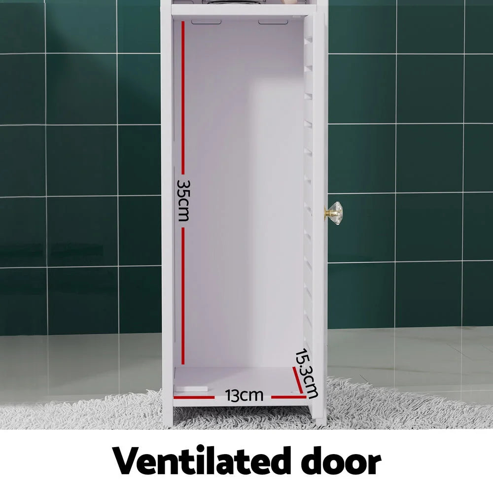 Bathroom Cabinet Toilet Roll Holder Tissue Organizer 3 Tier