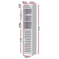 Bathroom Cabinet Toilet Roll Holder Tissue Organizer 3 Tier
