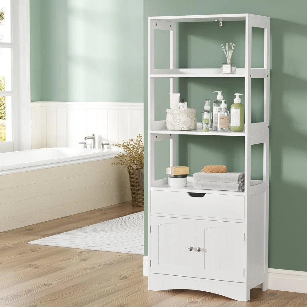 Bathroom Floor Storage Cabinet with 2 Drawers 3