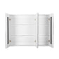 Bathroom Mirror Cabinet Vanity Medicine Shaving Storage white 1200x720mm