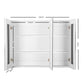 Bathroom Mirror Cabinet Vanity Medicine Shaving Storage - White 1200x720mm shown on the product page