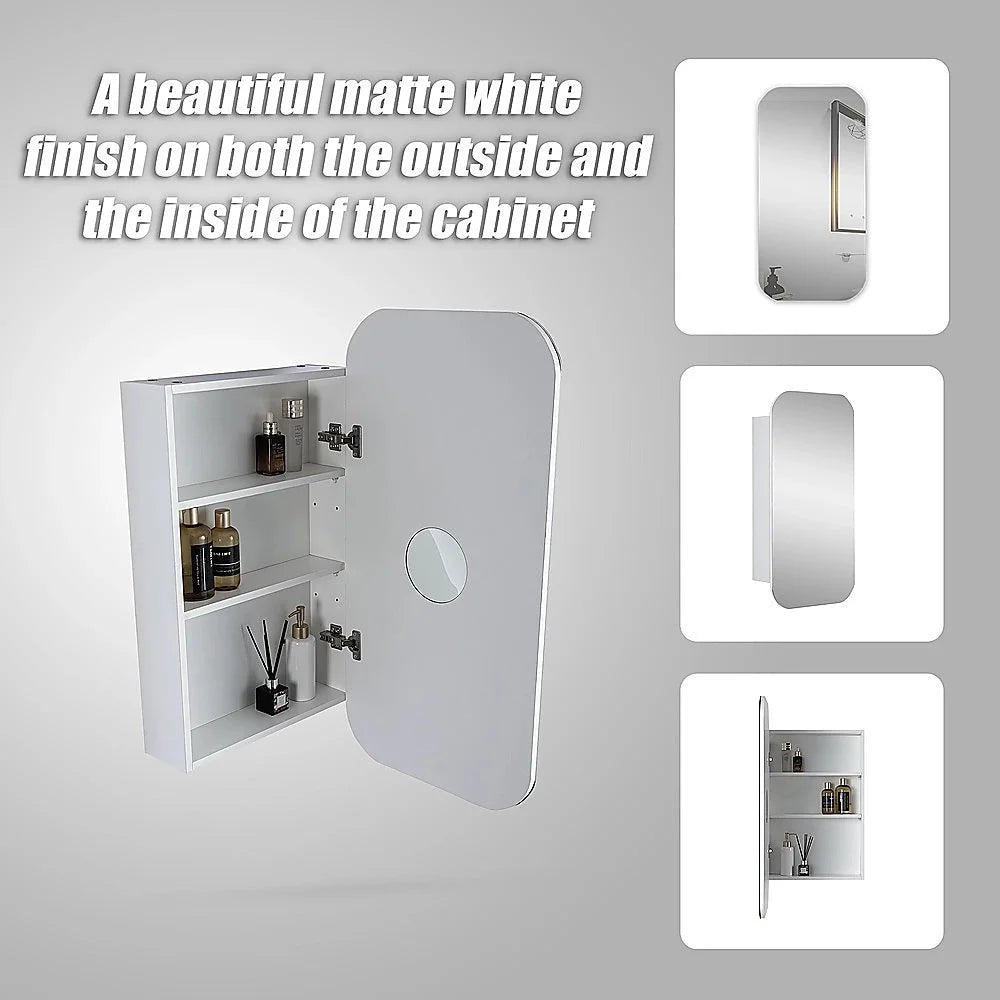 Bathroom Mirror Rectangle Wall Hung Shaving Cabinet Vanity