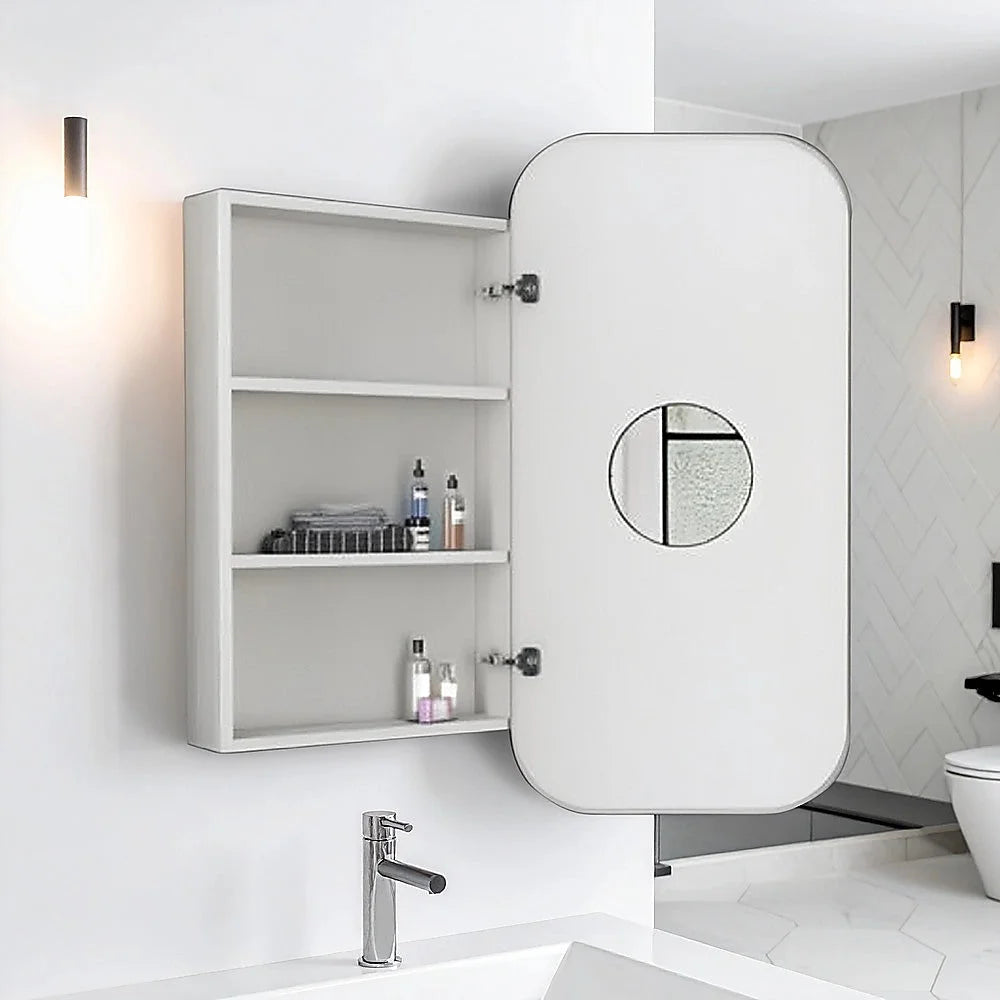 Bathroom Mirror Rectangle Wall Hung Shaving Cabinet Vanity