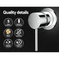 Bathroom mixer tap with chrome brass wall fitting
