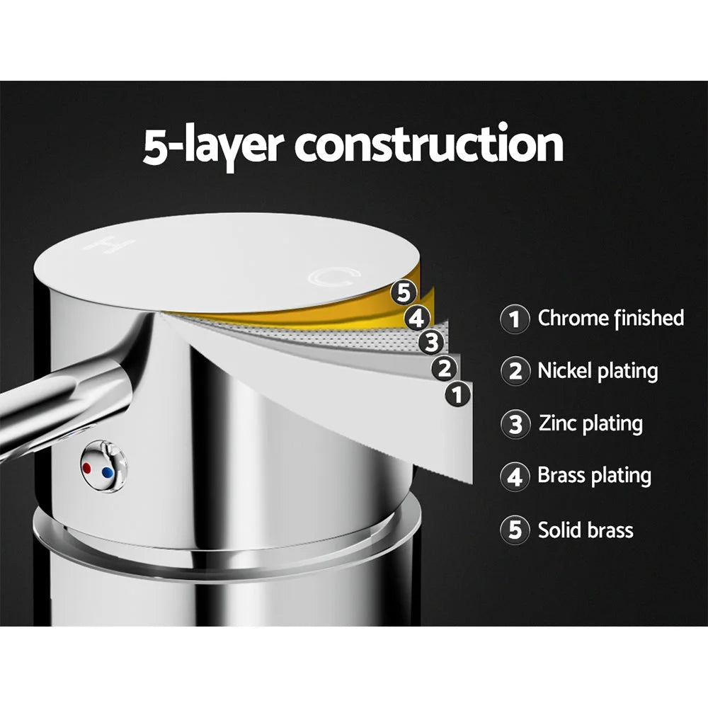 Bathroom Mixer Shower Wall Tap Faucet Basin Sink Bathtub