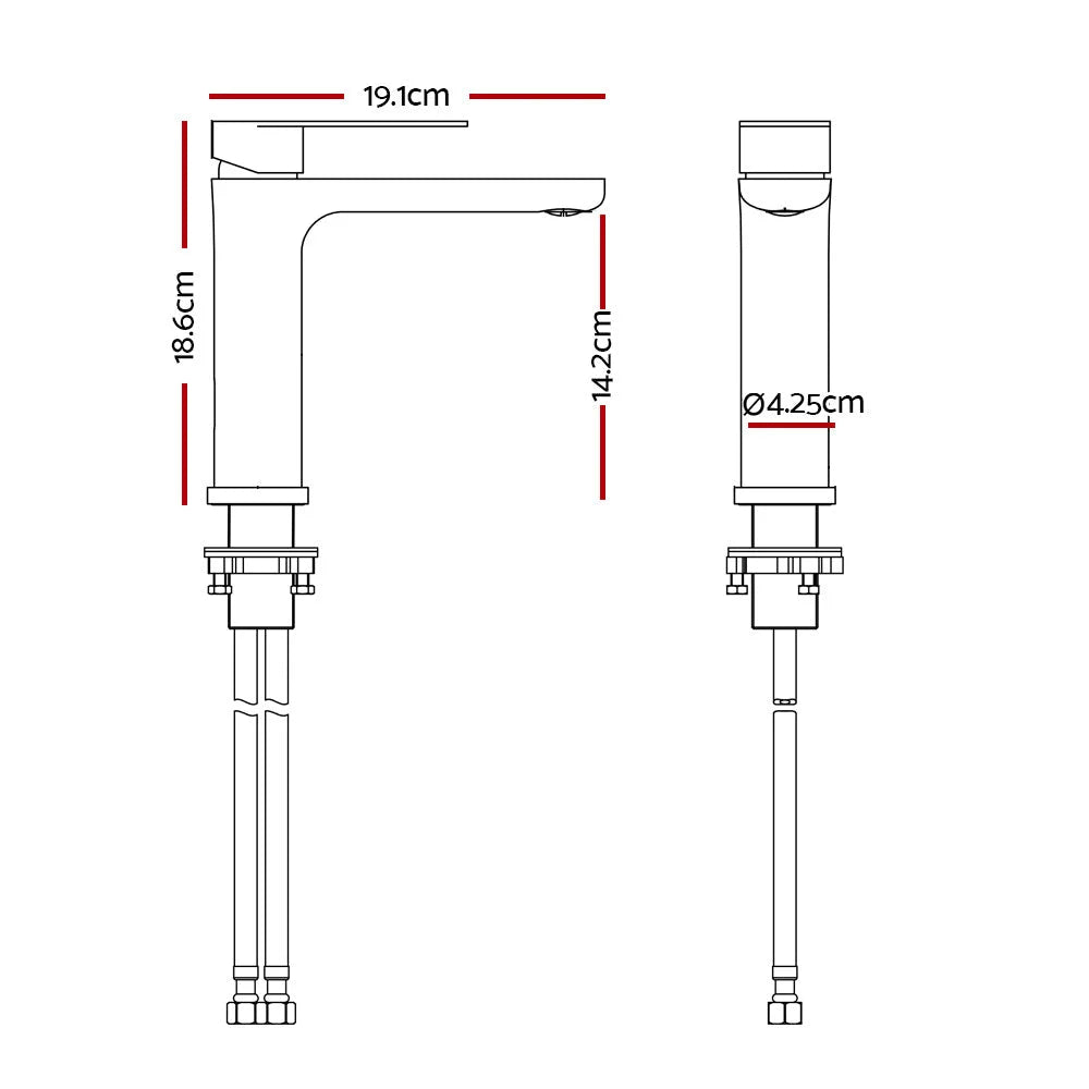 Bathroom Mixer Tap Basin Taps Vanity Brass Faucet Kitchen