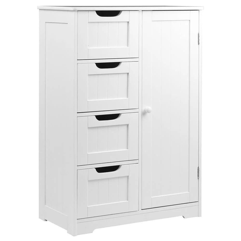 Bathroom Tallboy Storage Cabinet - White - Promotion