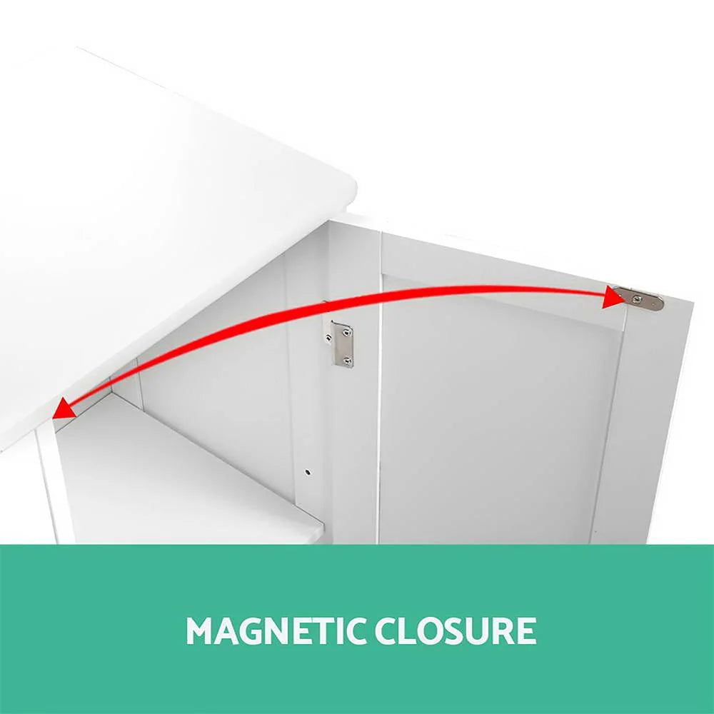 Bathroom Tallboy Storage Cabinet - White - Promotion