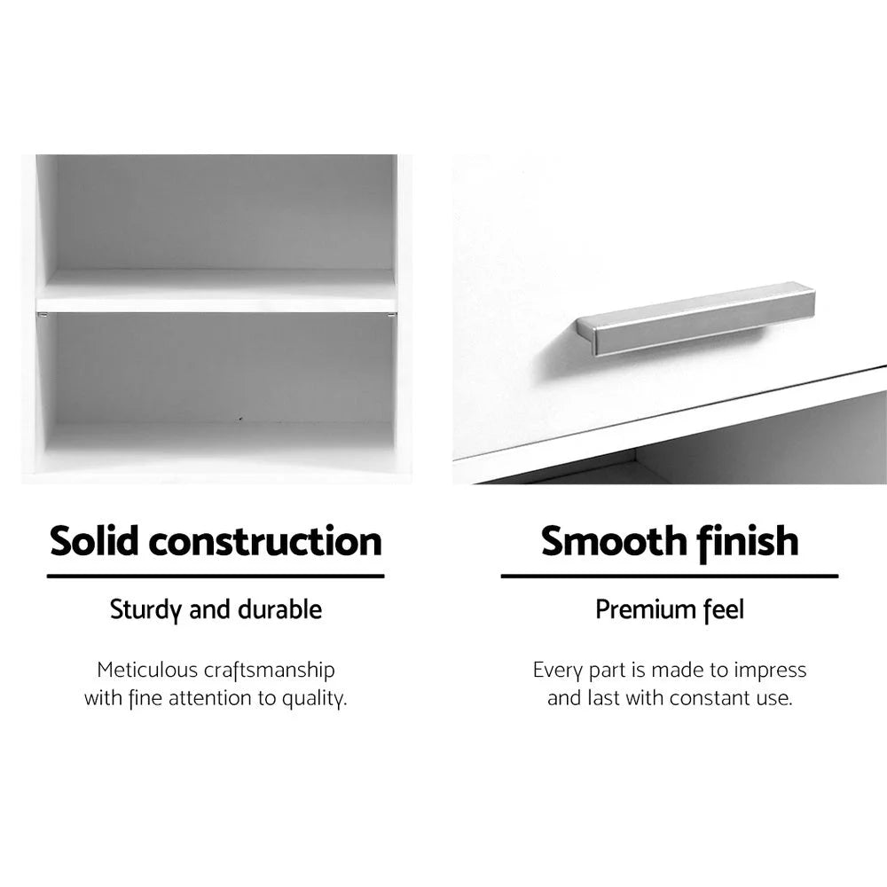 Bathroom Tallboy Toilet Storage Cabinet Laundry Cupboard