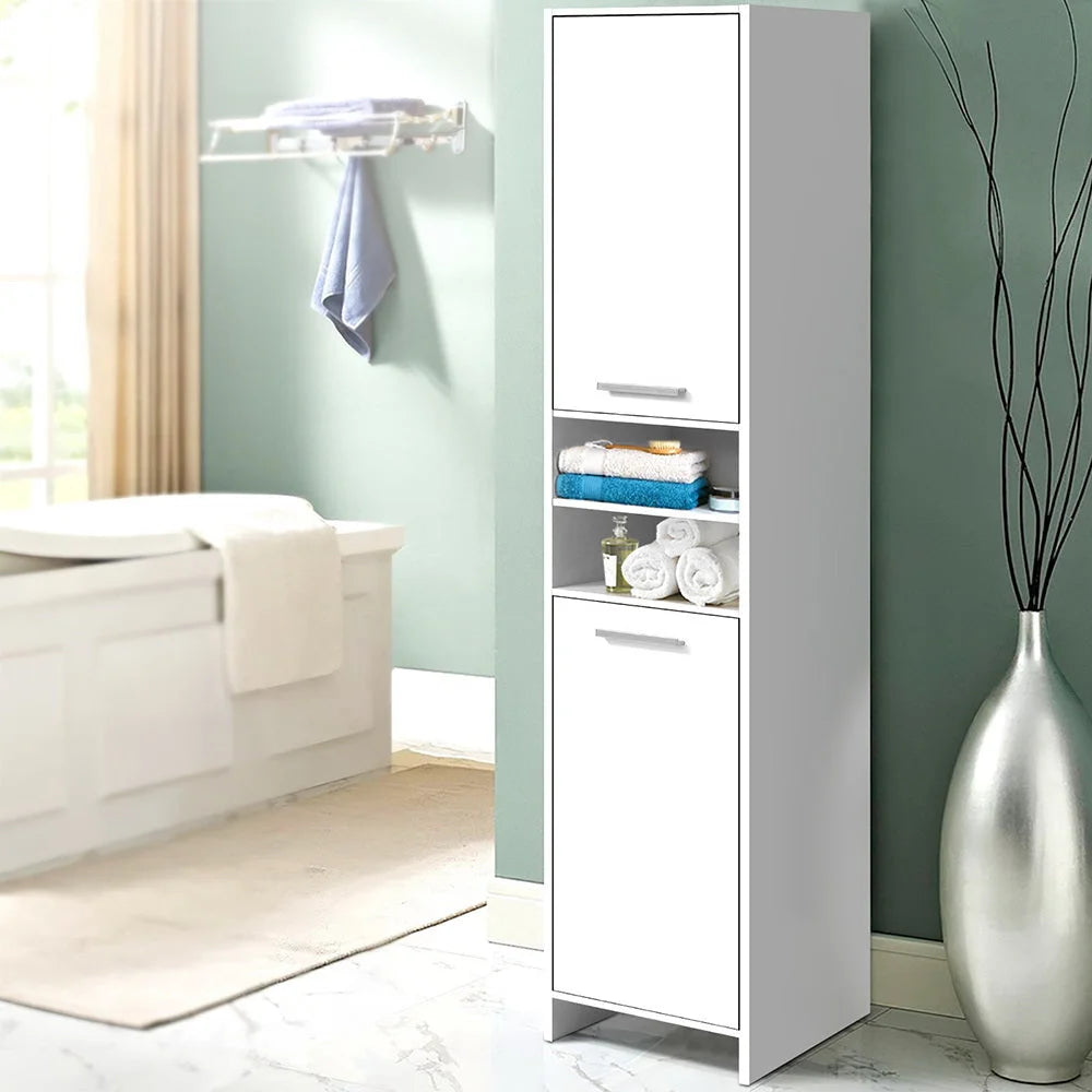 Bathroom Tallboy Toilet Storage Cabinet Laundry Cupboard