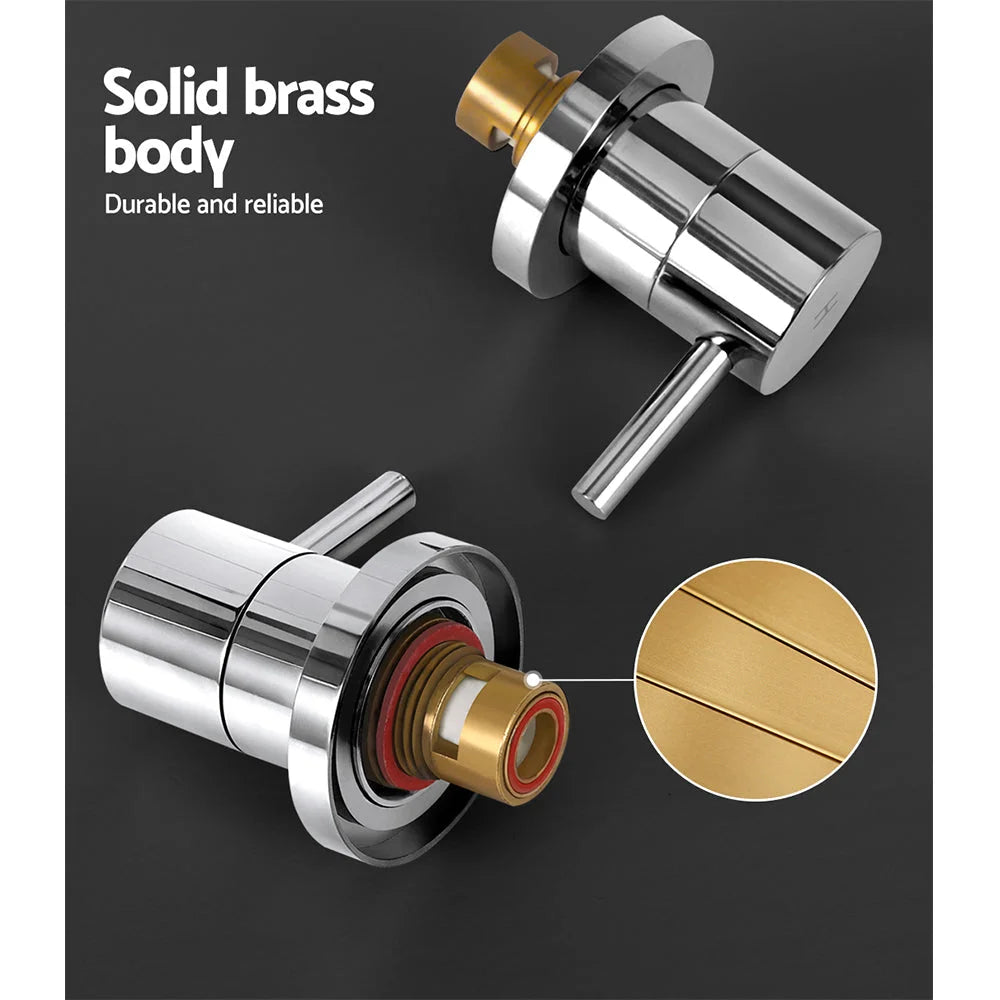 Bathroom Tap Shower Twin Faucet Basin Sink Bath Swivel