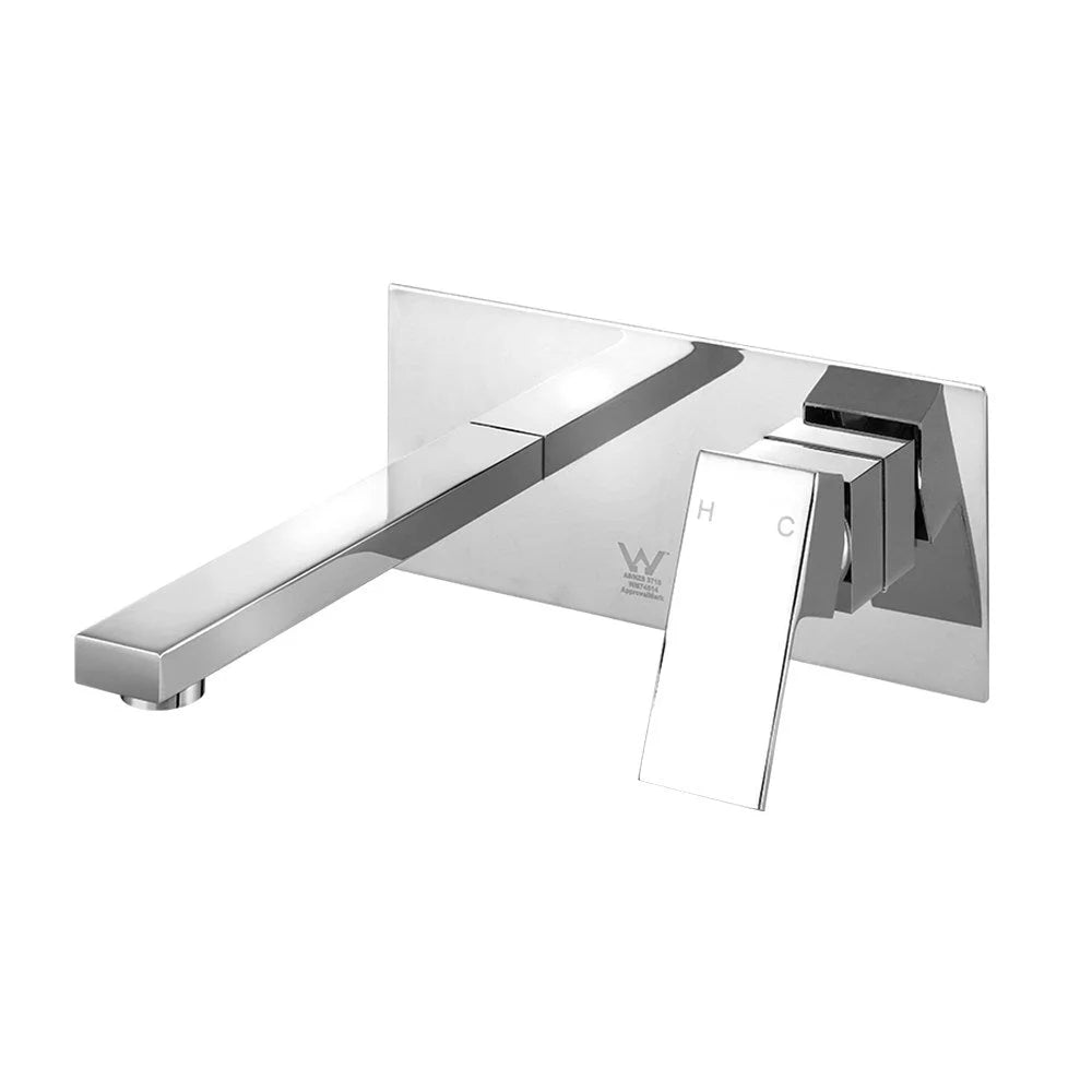 Silver brass basin mixer tap with polished finish and connector fittings
