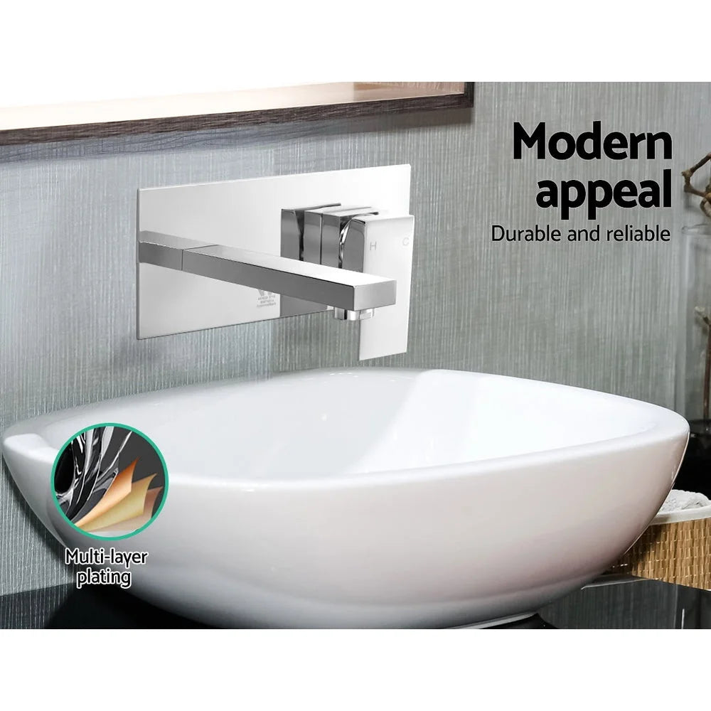Basin mixer tap with brass body and chrome handle