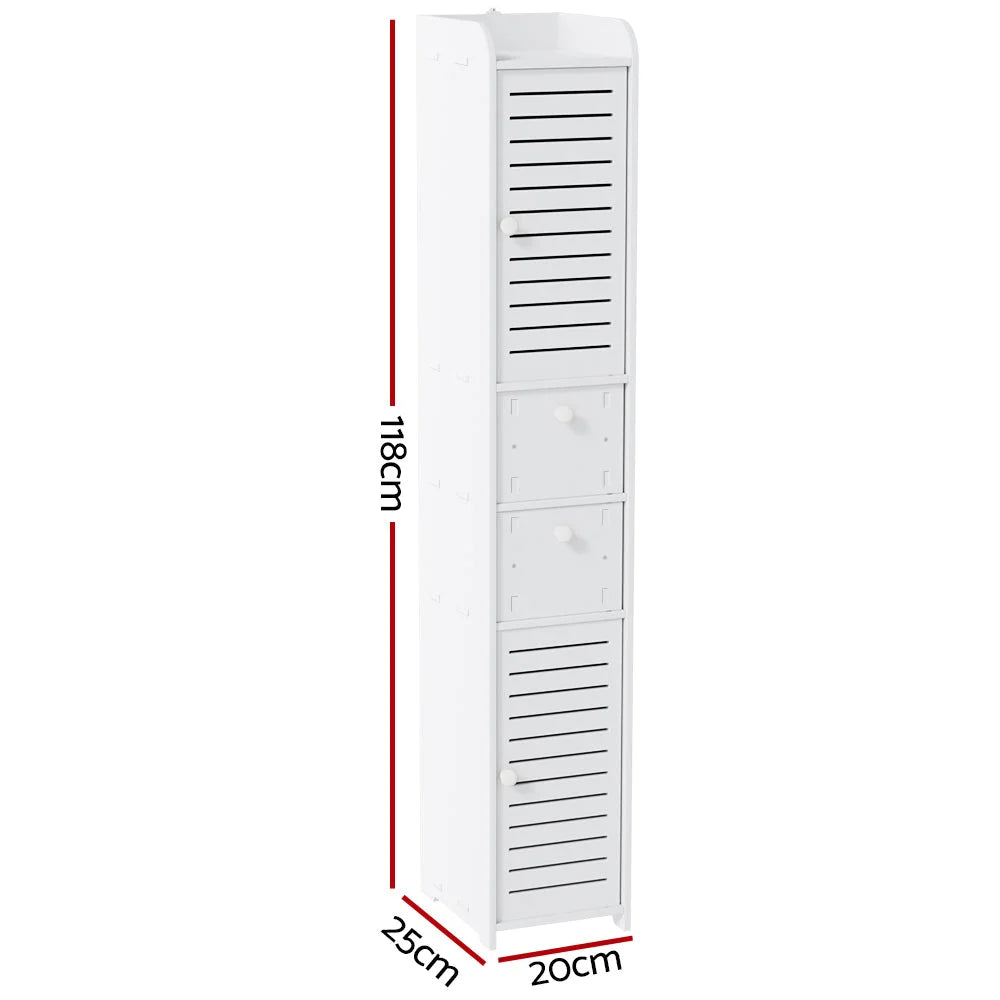 Bathroom Toilet Storage Cabinet Cupboard Slim Corner