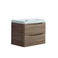 Bathroom Vanity Ancona Wall Hung 600mm White Oak - Home &