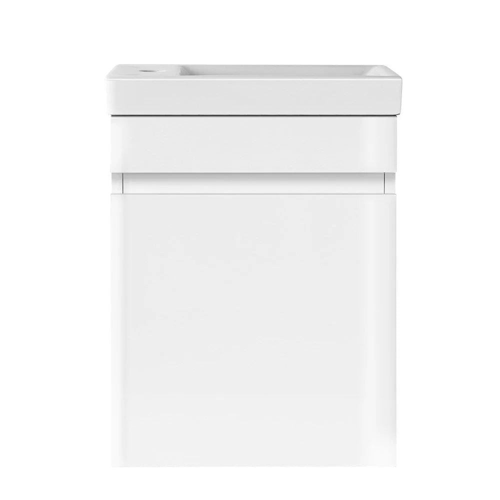 Bathroom Vanity Basin Cabinet 400 mm Wall‑Hung Ceramic