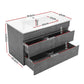 900mm storage cabinet with fitted handles and internal shelves