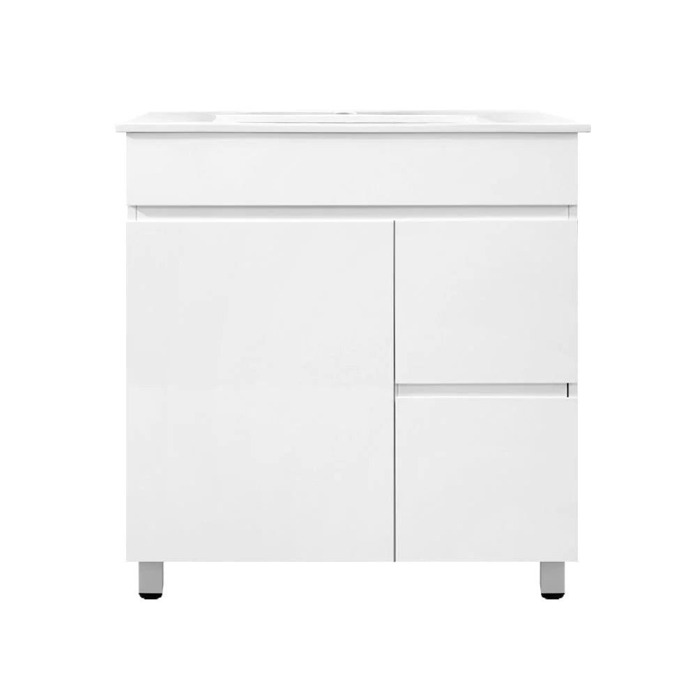 Bathroom Vanity Cabinet Unit 750mm White Wash Basin Sink