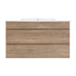 Bathroom Vanity Cabinet Unit Mounted Wash Basin White Oak