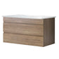 White Oak Bathroom Vanity Cabinet Unit 900mm Wall Mounted Wash