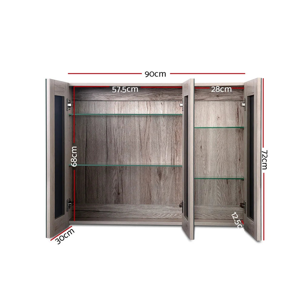 Bathroom Vanity Mirror Cabinet Natural - Bathroom