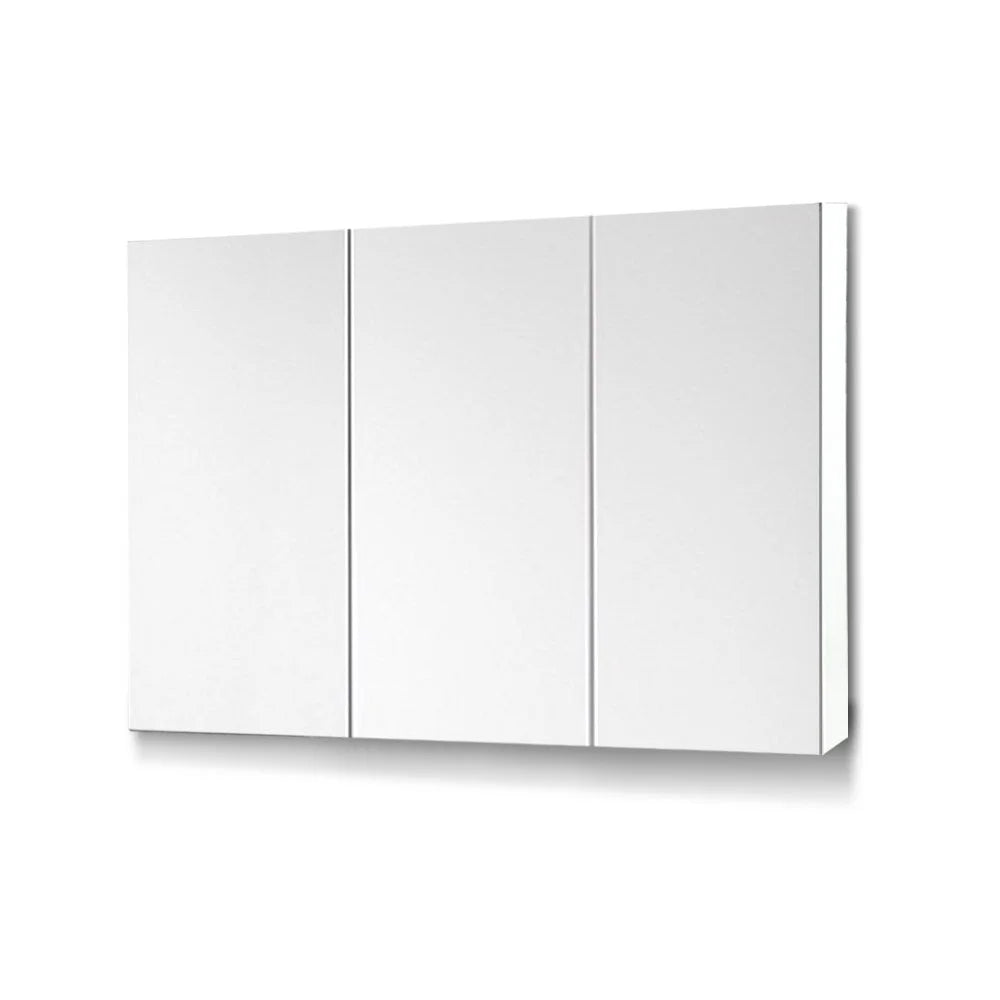 Bathroom Vanity Mirror Cabinet White - Cefito
