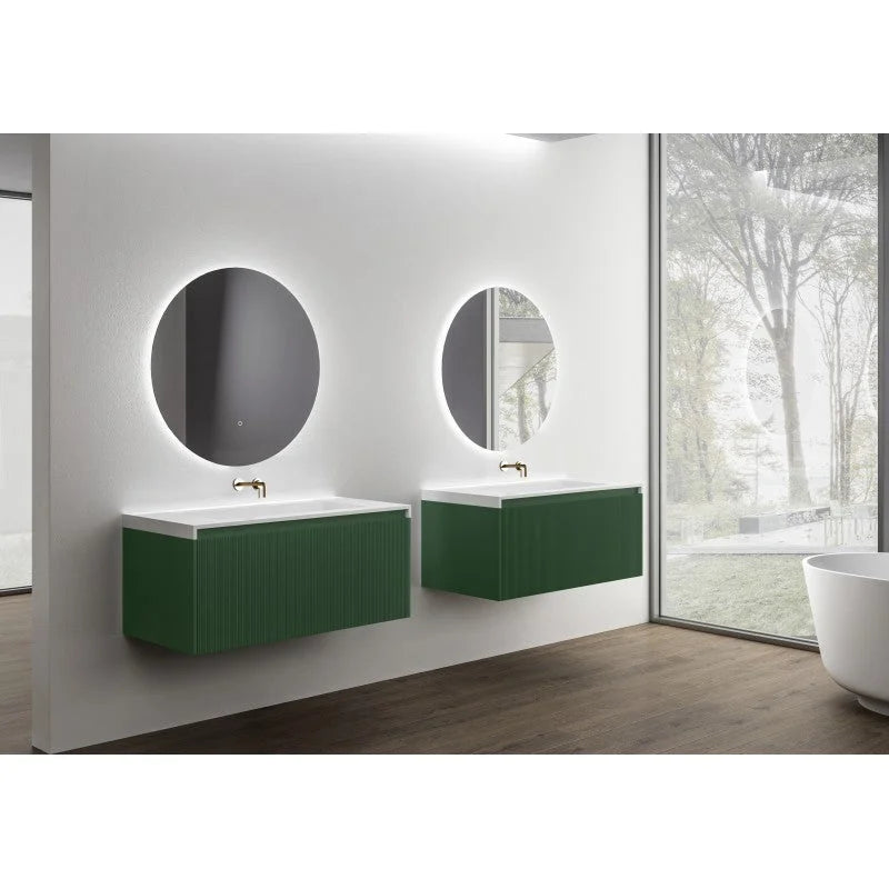 Bathroom Vanity Rimini Wall Hung 1000mm Rain Forest